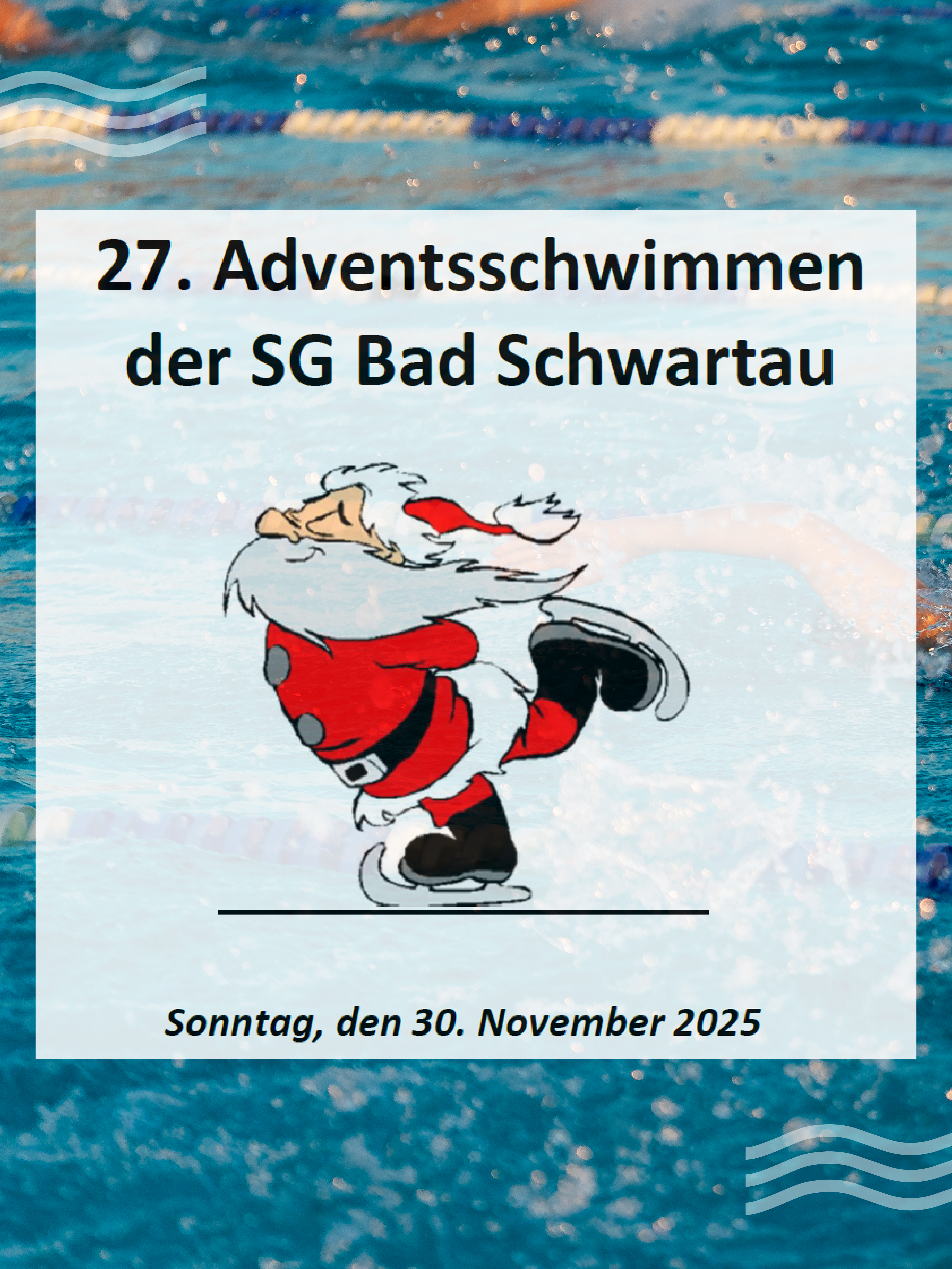 Einladung zum 27. Adventsschwimmen in Bad Schwartau