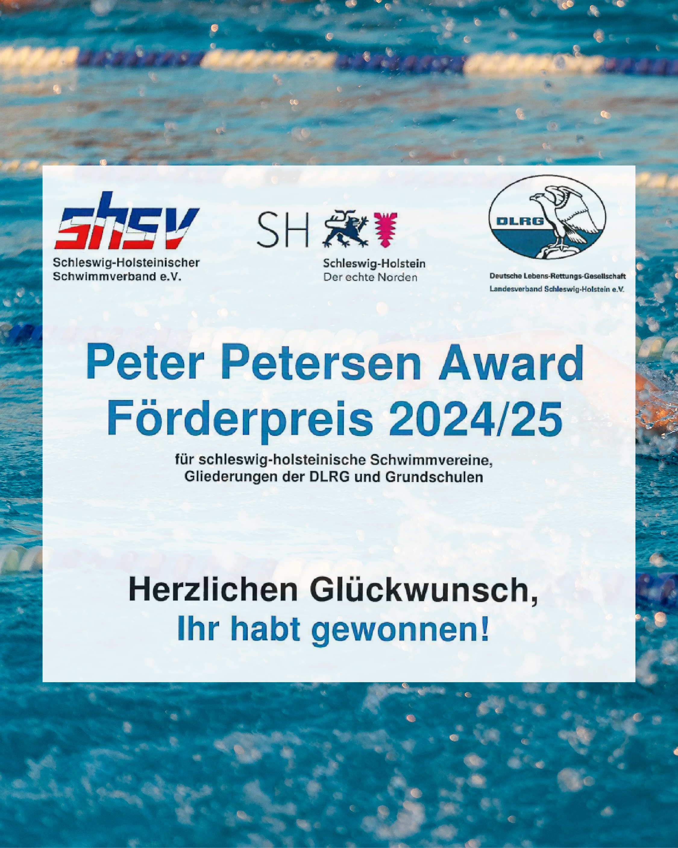 Auszeichnung für unsere Schwimmausbildung